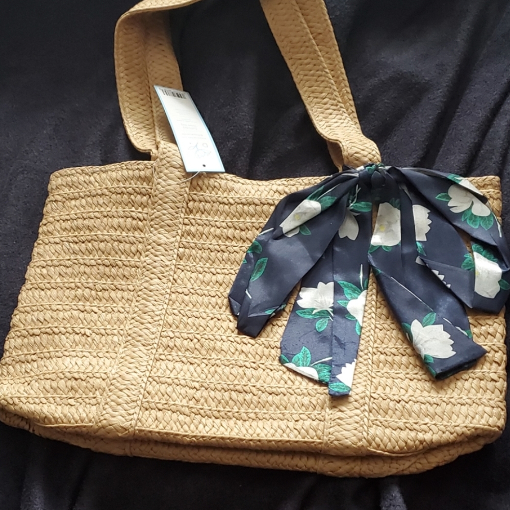 Brand New Draper James Straw Bag
